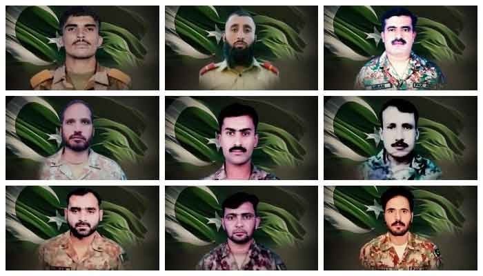 Shahadat of twelve brave sons of soil that include ten Soldiers of the security forces: ISPR