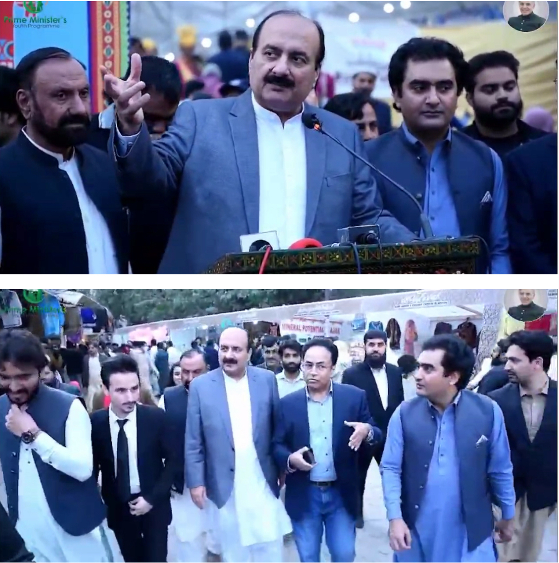 Mela Remains a Thriving Hub of Activity as Governor Punjab Sardar Saleem Haider and Chairperson Prime Minister Youth Program Rana Mashood Visit

Governor Punjab Sardar Saleem Haider and Chairperson Prime Minister Youth Program Rana Mashood visits Lok Mela. The dignitaries lauded the rich array of cultural displays at the Mela.  
Furthermore, the evening air was filled with the vibrant sounds of Sindh’s rich musical heritage as the province's cultural night captivated audiences with its mesmerizing performances.
Talented performers such as Sanam Marvi, Ajmal Bheel, Sain Dad Matkarkas, Sattar Jogi/Bein Nawaz mesmerized the crowd with their captivating performances. Their soulful melodies and energetic dance moves transported the audience to the heart of Sindh.
The cultural night was not just about music; it was a celebration of Sindh’s rich artistic heritage. Visitors had the opportunity to witness the intricate artistry of skilled artisans, who showcased their expertise in various crafts, including lacquer art, Persian weaving, pottery, and embroidery.
As visitors explore the festival grounds, they can admire the beautifully decorated pavilion showcasing the rich culture and traditional architecture of Sindh province, the land of Sufi saints. The Sindh Pavilion displays a wide range of Sindhi folk crafts, including lacquer art, Persian weaving, pottery, Sindhi embroidery, ajrak, block printing, traditional carpet weaving, tie-dye, khis weaving, woodwork, and embroidery.
Among the talented artisans showcased at the pavilion are Mumtaz Khan Chand sandhi Joti, Gul Khatun, Badshahzadi, Rili Sazi, Anila Chana, Ghulam Muhammad Khais, and Lungi weaving. Palm leaf work is represented by Rabia, Pottery by Faqir Muhammad, Sabrin Solangi from Mahinjodaro, Shahzad Khan, Fida Hussain, and Ghulam Nabi from Ajrak.
One such talented artisan is Chand Khan, a 17-year-old specialist in making Sindhi shoes. With 44 years of experience, Chand Khan creates exquisitely embroidered shoes renowned throughout Sindh. In addition to the fair, they participate in local and federal-level exhibitions.
Lok Mela 2024 continues to be a cultural fiesta, offering a unique platform to experience the diverse traditions of Pakistan. The event will conclude on November 17th, 10 PM.
The Pakistan Times
Pakistan Times
