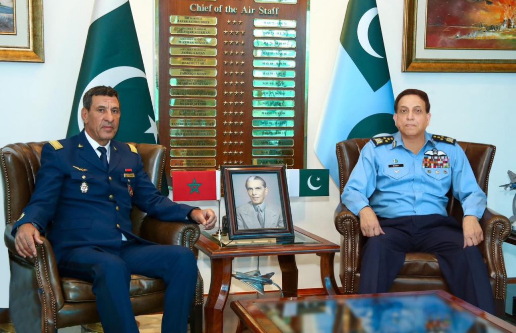 Major General Mohammed Gadih, Inspector Royal Moroccan Air Force, called on Air Chief Marshal Zaheer Ahmed Baber Sidhu, Chief of the Air Staff, at Air Headquarters