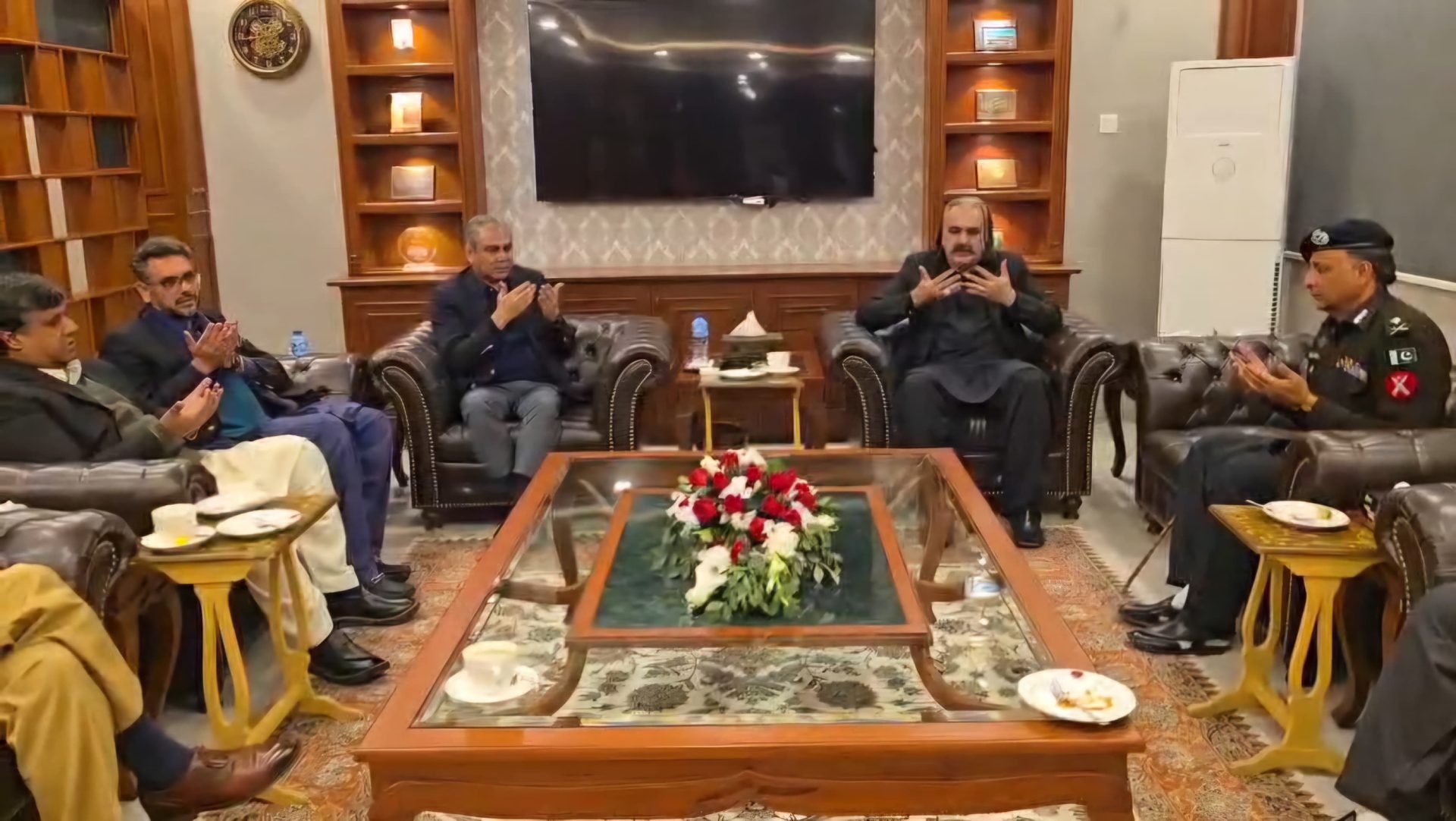 Federal Minister for Interior Mohsin Naqvi Visits Frontier Constabulary Headquarters in Peshawar