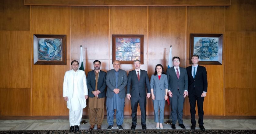 Russian Ambassador Albert P. Khorev met with Asad Qaiser, MNA and former Speaker of the National Assembly of Pakistan