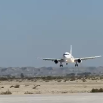 First Airbus A319 successfully landed at New Gwadar International Airport