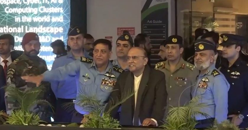 President Asif Ali Zardari visits National Aerospace Science and Technology Park