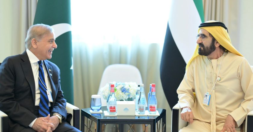 Prime Minister Muhammad Shehbaz Sharif met with His Highness Sheikh Mohammed bin Rashid Al Maktoum, Prime Minister and Vice President of the United Arab Emirates and Ruler of Dubai