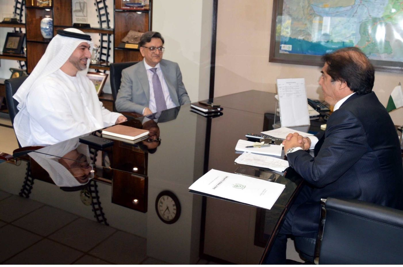 Federal Minister for Railways Hanif Abbasi Meets UAE First Secretary, Discusses Bilateral Cooperation and Railway Development Projects