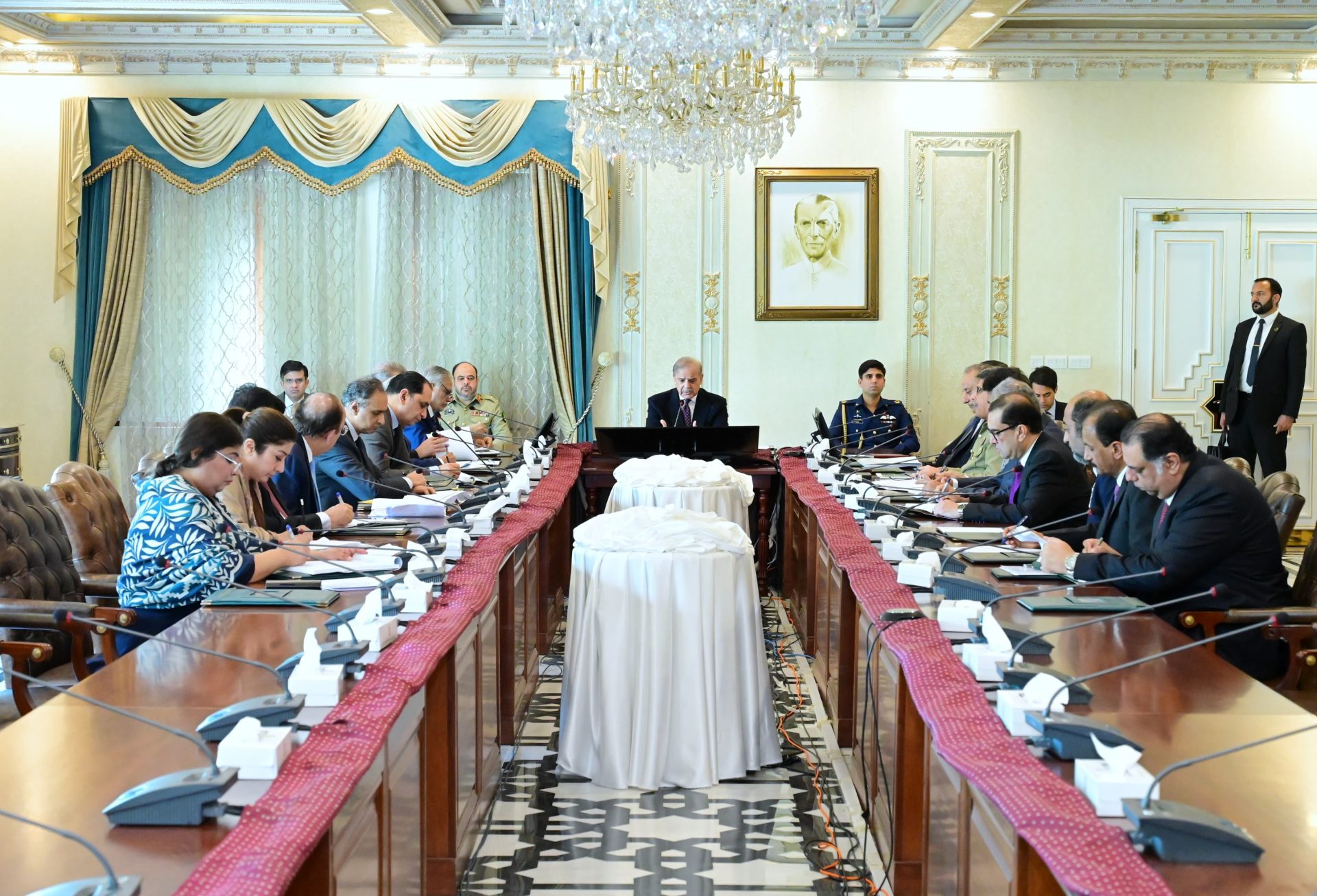 Prime Minister Muhammad Shehbaz Sharif chairs a review meeting regarding his recent visit to Azerbaijan