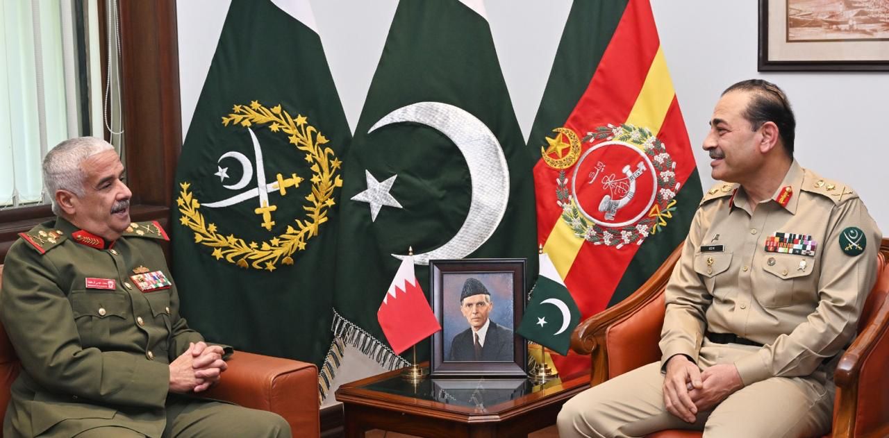 Commander of the National Guard of the Kingdom of Bahrain, called on General Syed Asim Munir, NI (M), Chief of Army Staff