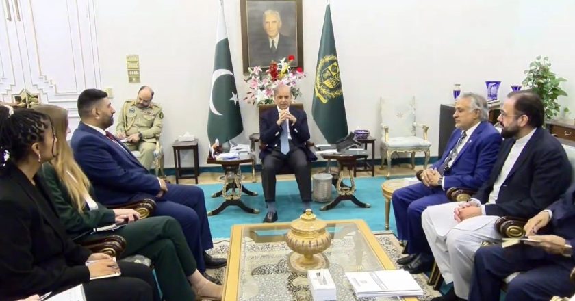 Lord Wajid Khan Pays Courtesy Call on Prime Minister Muhammad Shehbaz Sharif