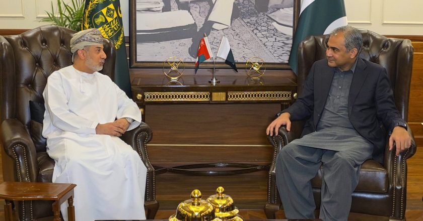 Interior Minister Mohsin Naqvi Meets Ambassador of Oman Fahad Bin Sulaiman Bin Khalaf Alkharusi
