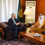 Saudi Ambassador to Pakistan, Nawaf bin Saeed Al-Malkiy, called on the Deputy Prime Minister Mohammad Ishaq Dar
