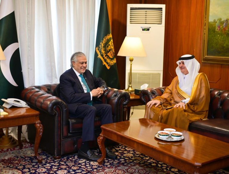 Saudi Ambassador to Pakistan, Nawaf bin Saeed Al-Malkiy, called on the Deputy Prime Minister Mohammad Ishaq Dar