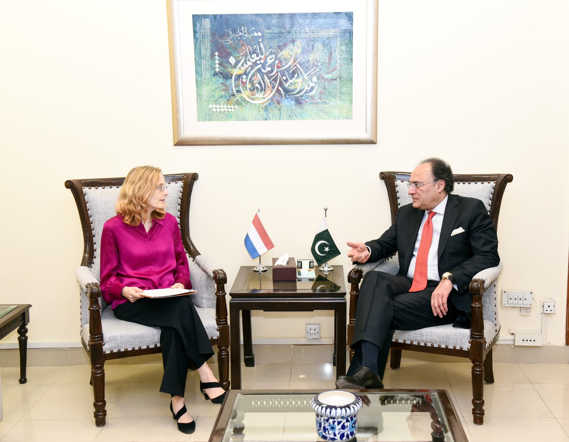 Netherlands Ambassador Calls on Minister for Finance and Revenue
