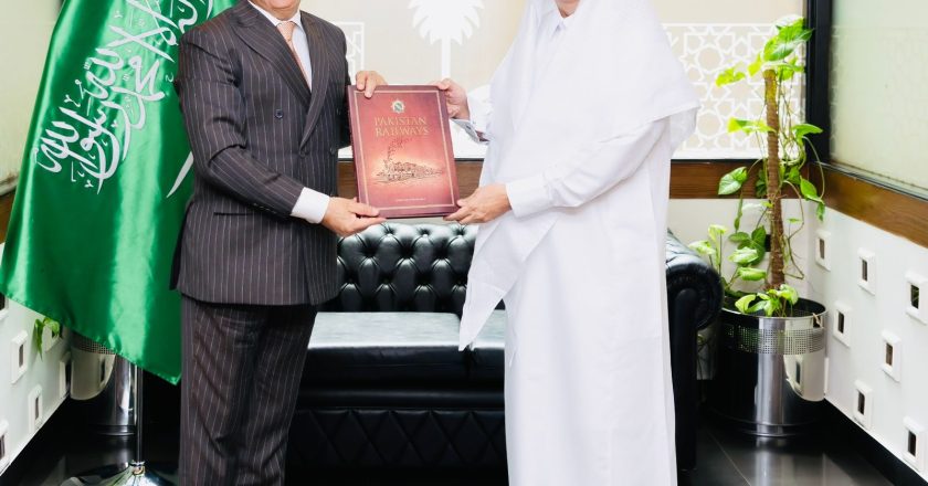 Pakistan Railway Minister Meeting with Ambassador of Saudi Arabia