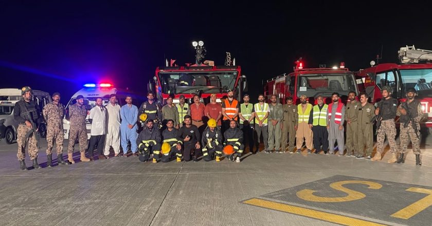 Fire Emergency Exercise at New Gwadar International Airport