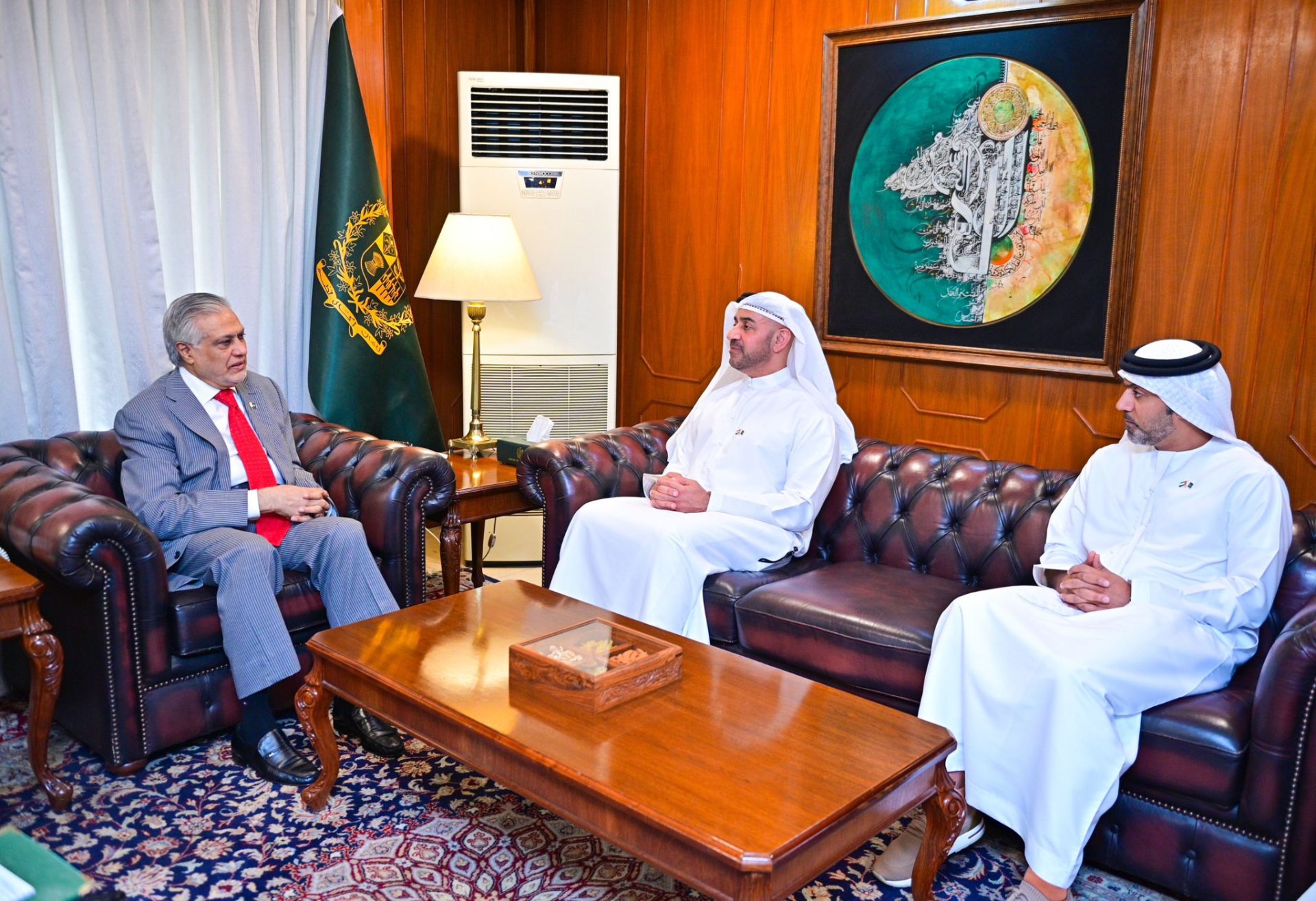 High-level UAE delegation meeting with Deputy Prime Minister/Foreign Minister of Pakistan
