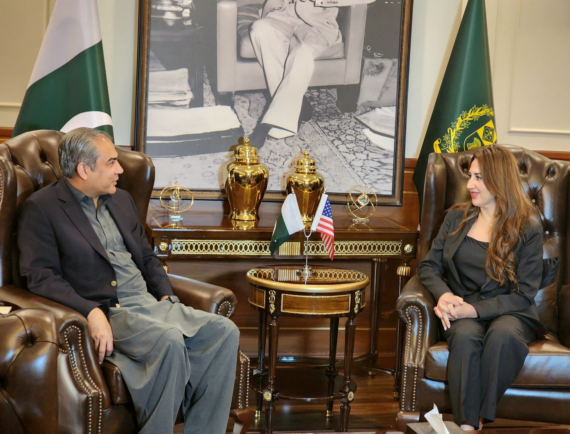 Federal Interior Minister Mohsin Naqvi congratulates the American people, Acting US Ambassador Natalie Baker and US diplomats on the occasion of the Independence Day of USA