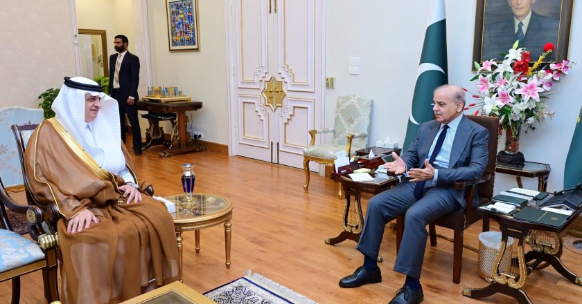 Ambassador of the Kingdom of Saudi Arabia Nawaf bi. Saeed al Malikiy called on Prime Minister Muhammad Shehbaz Sharif