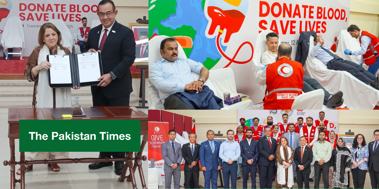 Blood Donation on Independence Day Celebration: Indonesian Embassy and PRCS Sign MoU on Humanitarian Cooperation The pakistan Times 