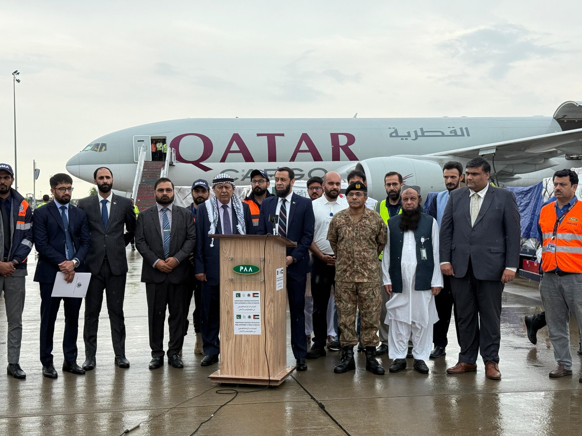 18th Humanitarian Aid Consignment Dispatched to Gaza by Pakistan