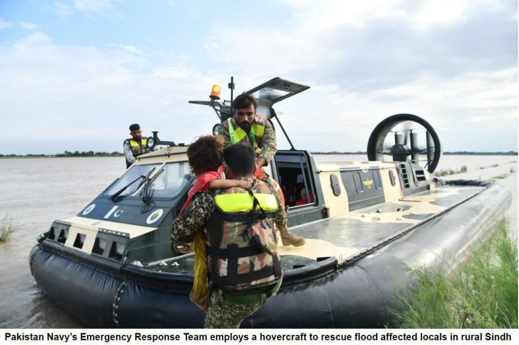 PAKISTAN NAVY CONDUCTS EXTENSIVE RESCUE OPERATIONS IN FLOOD HIT AREAS ...