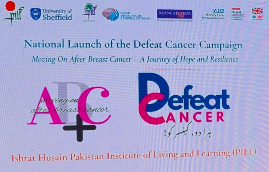 Pakistan Institute of Living and Learning and University of Manchester Launch Defeat Cancer Campaign in Islamabad The pakistan Times Pakistan Times 