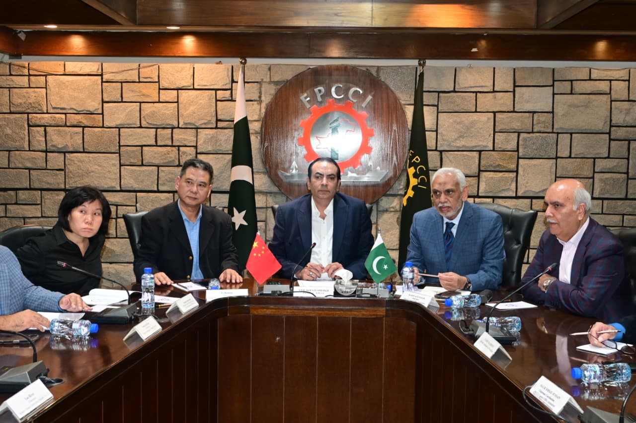 Chinese Business Delegation Visits FPCCI President’s Office to Enhance Industrial Cooperation