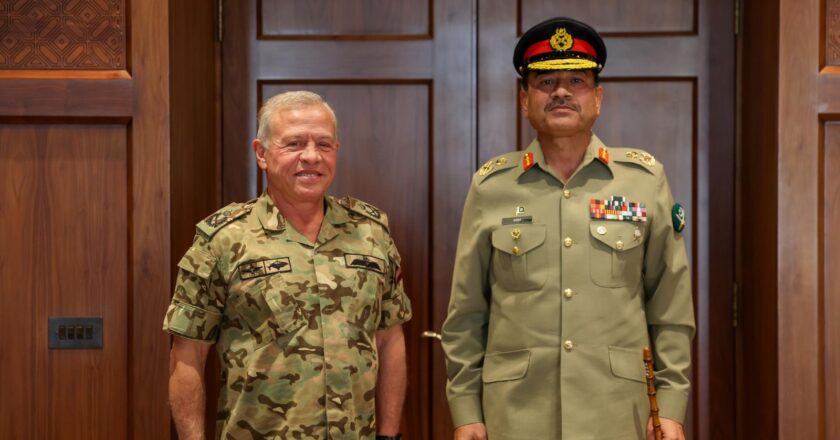 COAS Calls on His Majesty King Abdullah II of Jordan; Reaffirms Commitment to Strengthen Defence Ties: ISPR