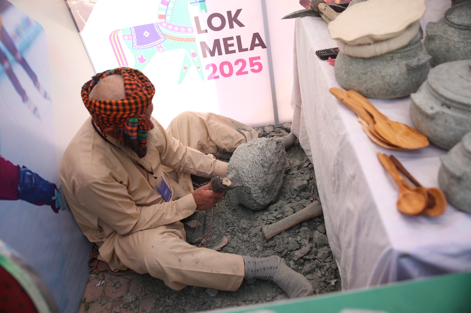 LOK MELA
DAY 8 PRESS RELEASE
SINDH CULTURAL MUSIC NIGHT ELECTRIFIES LOK MELALok Mela continued to captivate audiences on Day 8, drawing thousands visitors throughout the day, as the festival’s vibrant cultural showcase reached new heights of excitement and celebration.The Government of Sindh, Culture Department, led by Syed Zulfiqar Ali Shah, Minister for Culture, Tourism & Antiquities, presented a grand and colourful display at the Sindh Pavilion. Visitors were welcomed to experience traditional crafts, folk music, Ajrak printing, handicrafts, cultural dances, and the authentic cultural spirit of Sindh.The pavilion remained one of the most visited attractions today, reflecting the rich cultural identity and artistic legacy of Sindh.The highlight of Day 8 was the highly anticipated Sindh Cultural Music Night, held at Lok Virsa Open Air. The evening showcased the soul-stirring melodies of Folk and Sufi music, creating a mesmerizing experience for the massive audience gathered.The star-studded lineup included Sanam Marvi – renowned Sufi and folk vocalist, delivering powerful devotional renditions that moved the audience. Saif Samejo – celebrated Sindhi folk-rock artist known for blending traditional music with contemporary style. Tufail Khan Sanjrani – bringing raw traditional rhythmic energy with classic folk performance. Asghar Khoso – captivating the crowd with soulful Sindhi folk singing.Their performances created an unforgettable musical journey that highlighted the cultural depth, diversity, and rhythm of Sindh’s proud heritage.The Sindh Cultural Music Night attracted thousands of festival-goers, adding to the already packed attendance at Lok Mela. Families, youth, artisans, and international visitors enjoyed the music, dance, food stalls, and handicrafts, turning the festival grounds into a colorful celebration of Pakistan’s cultural unity.Lok Virsa Executive Director Dr. Muhammad Waqas Saleem praised the Sindh Culture Department for presenting an immersive and authentic cultural showcase. He acknowledged the efforts of artisans, performers, and organizers whose dedication continues to make Lok Mela one of the most successful editions in recent years.