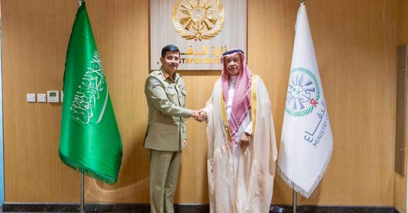 CGS Pakistan Army Lt Gen Syed Aamer Raza Calls on Saudi Chief of General Staff Gen Fayyadh Al-Rowaily in Riyadh: ISPR
