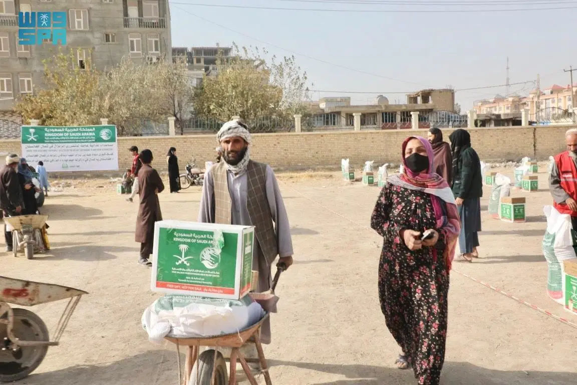 KSrelief Distributes 470 Food Baskets to Support Returning Afghans in Baghlan Province