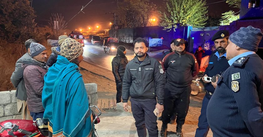 ایس ایس پی آپریشنز اسلام آباد کے تھانوں اور ناکہ جات کا دورہ