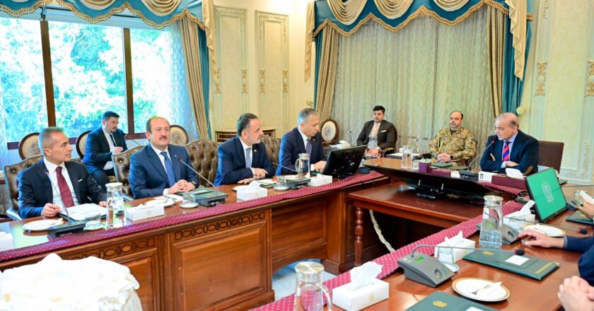 Prime Minister Shehbaz Sharif Meets Turkish Interior Minister Ali Yerlikaya; Reaffirms Commitment to Strengthening Pakistan–Türkiye Ties