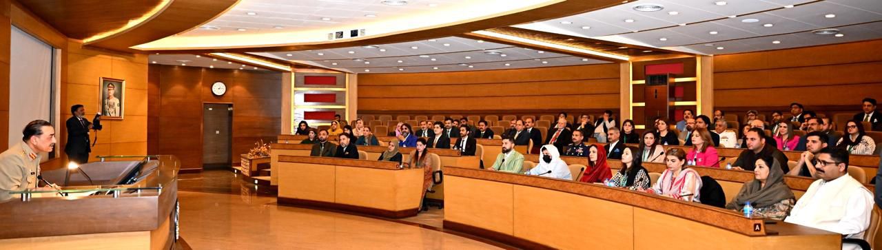 Participants of the National Security Workshop–27 (NSW–27) visited General Headquarters: ISPR