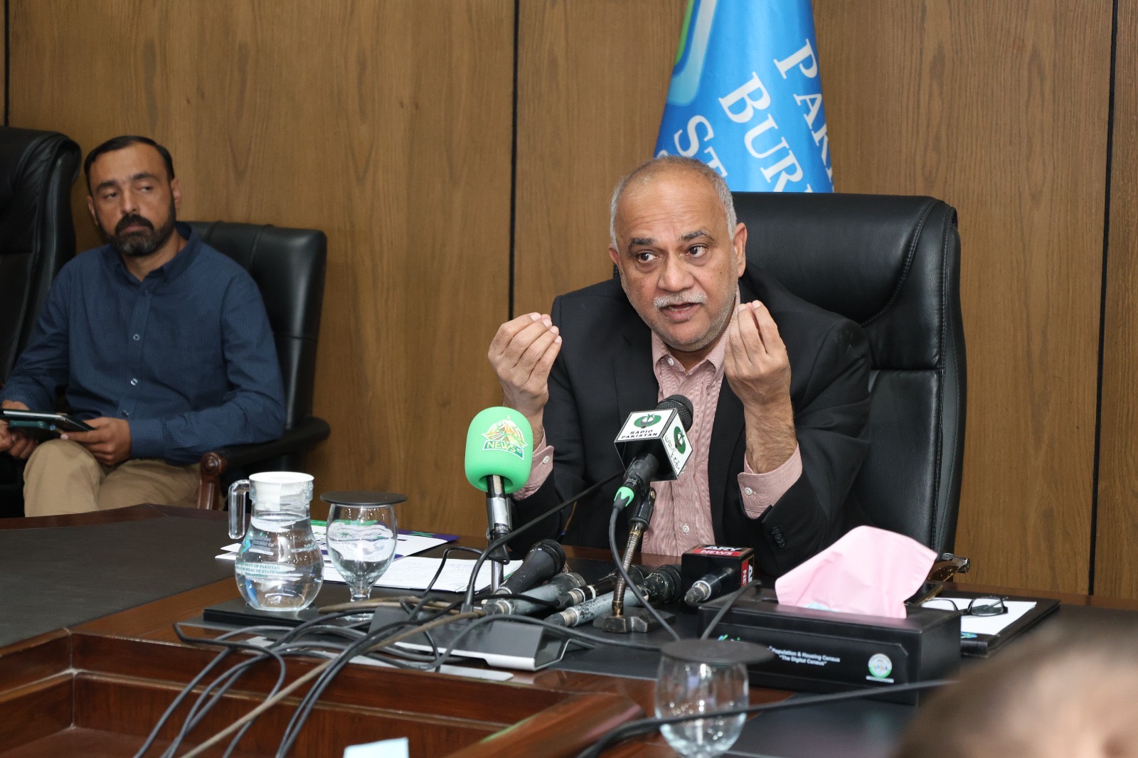 PBS Engages Media Stakeholders Ahead of DataFest 2025 to Advance Data-Driven Dialogue
Islamabad, November 4, 2025:
The Pakistan Bureau of Statistics (PBS) organized a comprehensive media briefing today to outline strategic communication goals and media engagement plans for the upcoming DataFest 2025 — a national event themed “Empowering Decisions with Data” and “Unlocking Tomorrow with AI.”
The session underscored the vital role of data in addressing Pakistan’s key challenges in governance, development, and public service delivery, while promoting a culture of data literacy, transparency, and evidence-based policymaking.
Chief Statistician Dr. Naeem uz Zafar (SI) opened the session, highlighting the media’s pivotal role as a bridge between data producers and users. He emphasized that DataFest 2025 is not merely a celebration of statistics, but a national movement to empower citizens, policymakers, and institutions through accessible and actionable data.
Muhammad Sarwar Gondal (SI), Member (SS/RM), shared the strategic vision of DataFest 2025, linking it to URAAN Pakistan’s 5Es framework — Environment, Economy, Equity, E-Pakistan, and Energy. He noted Pakistan’s growing capabilities in data science and artificial intelligence, particularly in predictive analytics and digital governance. Gondal emphasized PBS’s commitment to leveraging its extensive datasets — including the Population and Housing Census 2023, Agriculture Census, and Economic Census — to drive inclusive, evidence-based decision-making.
He announced that DataFest 2025 will serve as a comprehensive platform for national and international collaboration, integrating Big Data and AI-driven solutions, and fostering stronger partnerships among government, academia, and industry. Gondal also highlighted the recent PBS Flood Survey, designed to assess damages and guide targeted relief efforts.
To enhance collaboration with the media, PBS announced a series of dedicated initiatives during DataFest 2025. A Media Corner will be established to facilitate live coverage, interviews, and real-time updates, while journalists will have exclusive access to keynote speakers and experts. Media-friendly seminars will explore case studies, public engagement strategies, and the impact of digital transformation.
PBS also revealed that several new data platforms and analytical tools will be launched during the event to improve data accessibility for policymakers and the public. DataFest 2025 will feature high-level keynotes, expert panels, interactive workshops, university competitions, and project exhibitions, ensuring wide-ranging participation across sectors.
As part of pre-event activities, PBS organized an Awareness Walk with media representatives and officials to promote data literacy and citizen engagement. Participants carried banners highlighting the role of data in everyday decision-making, symbolizing a shared commitment to building a more informed and inclusive society.
The briefing concluded with an interactive Q&A session, fostering open dialogue between PBS leadership and media professionals. PBS reaffirmed that the success of DataFest 2025 will depend on the media’s active role in amplifying the message of data-driven development and innovation.
The pakistan times