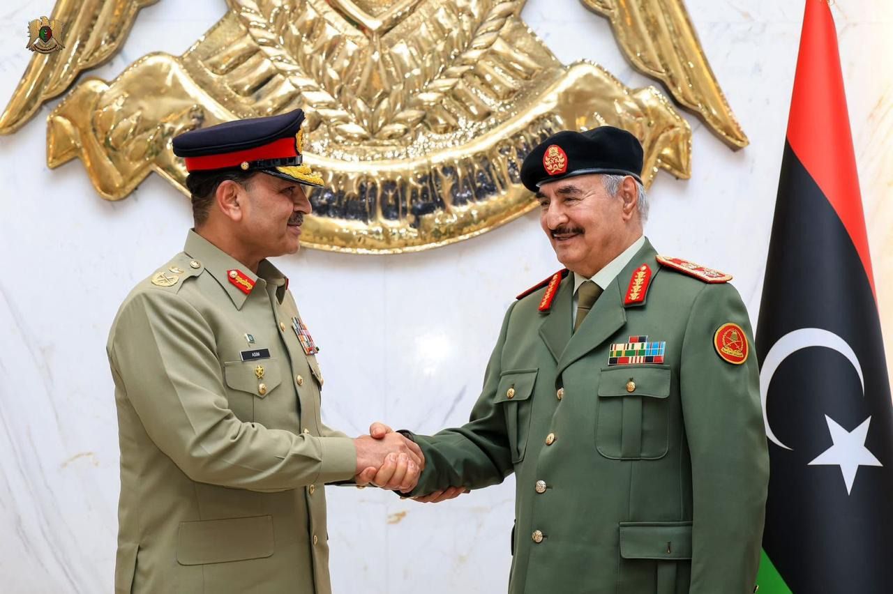 Field Marshal Syed Asim Munir(CDF) called on Commander-in-Chief of the Libyan Arab Armed Forces and Deputy Commander-in-Chief of the Libyan Arab Armed Forces: ISPR