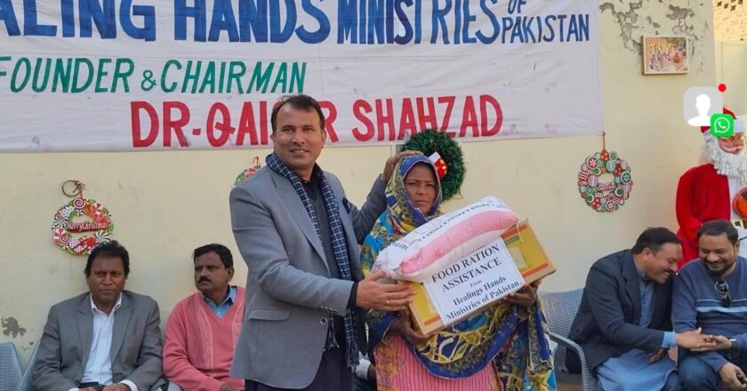 شیخوپورہ: کرسمس کے موقع پر ایک ہزار مسیحی خاندانوں میں راشن بیگز کی تقسیم
