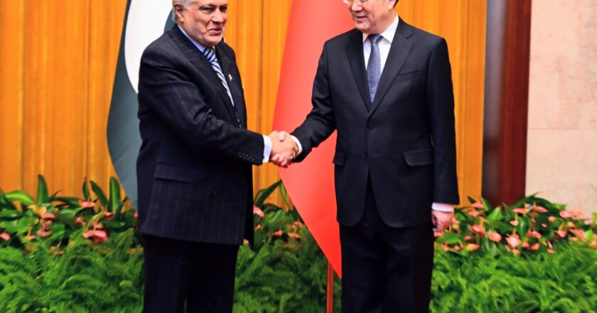 Deputy Prime Minister and Foreign Minister Senator Mohammad Ishaq Dar met with the Executive Vice Premier of China, Mr. Ding Xuexiang, in Beijing.