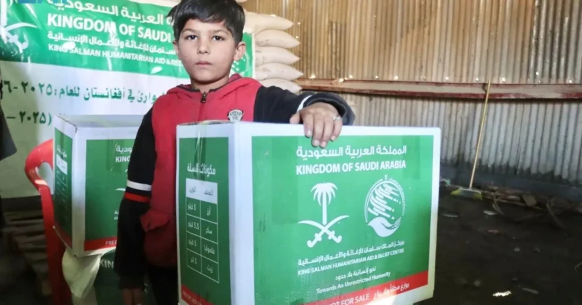 KSrelief Distributes Food Baskets to Vulnerable Families in Taloqan, Afghanistan