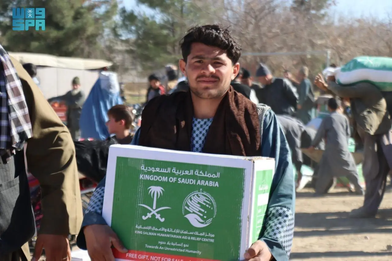 KSrelief Distributes 520 Food Baskets to Needy Families in Afghanistan’s Faryab Province