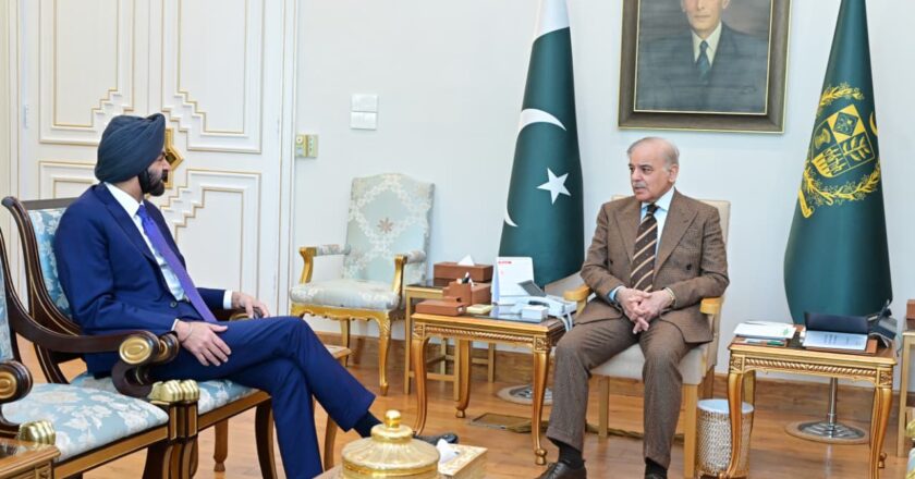Mr. Ajay Banga, President, World Bank Group (WBG) calls on Prime Minister Muhammad Shehbaz Sharif