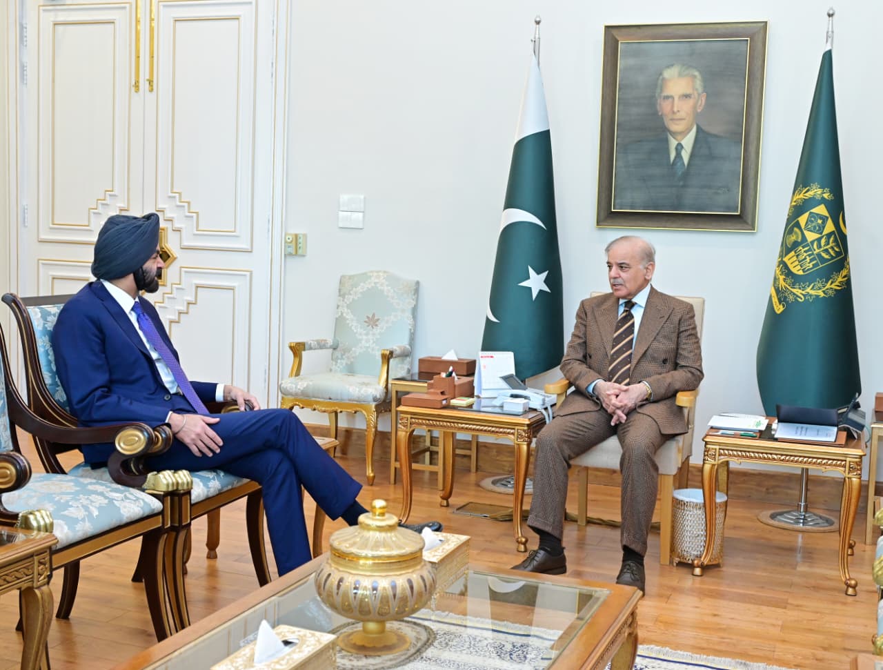 Mr. Ajay Banga, President, World Bank Group (WBG) calls on Prime Minister Muhammad Shehbaz Sharif 