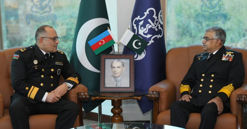 Commander Azerbaijan Naval Forces called on Admiral Naveed Ashraf: ISPR