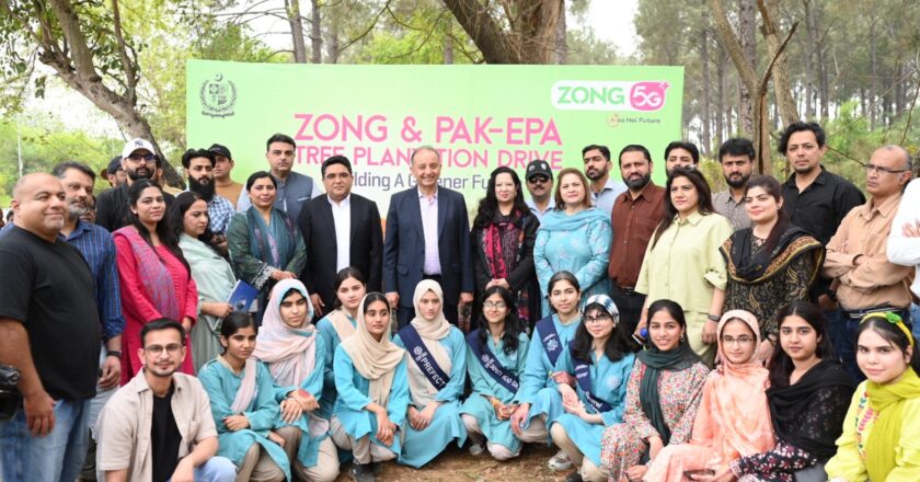 زونگ کے تحت اسلام آباد میں شجرکاری مہم کا آغاز، ماحولیاتی بہتری کے عزم کا اعادہ