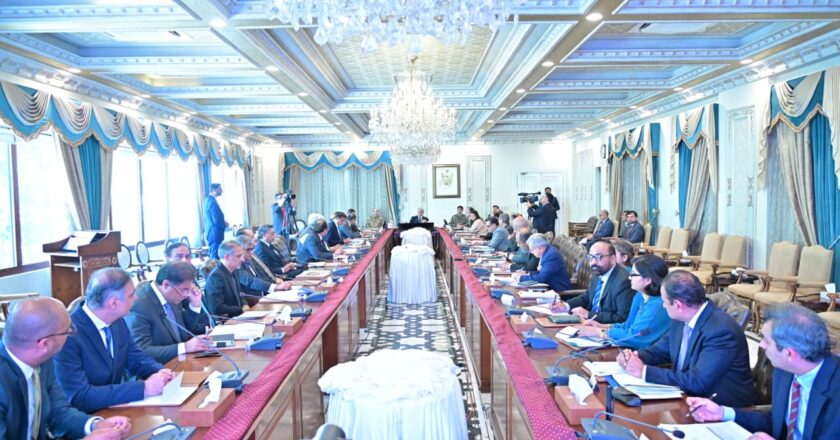 Prime Minister Muhammad Shehbaz Sharif chairs a review meeting on cashless economy