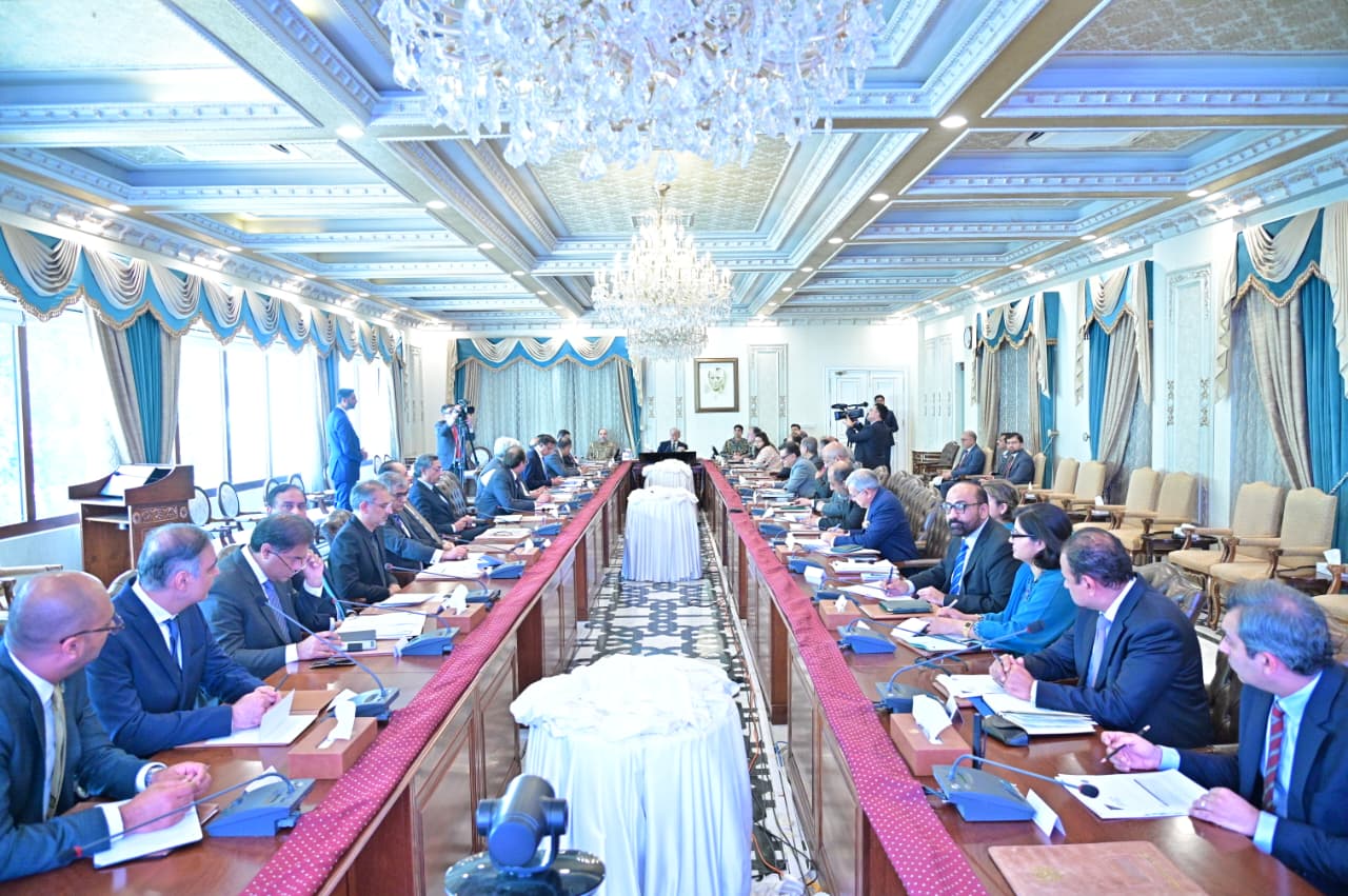 Prime Minister Muhammad Shehbaz Sharif chairs a review meeting on cashless economy