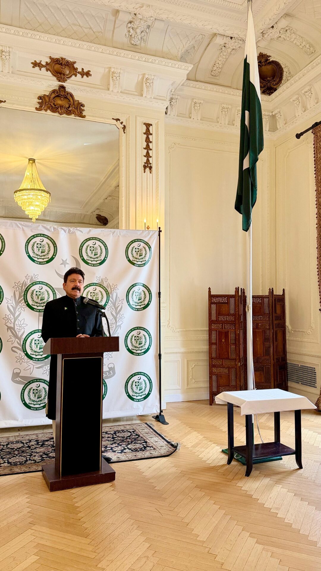 Pakistan Day Commemorated with Flag Hoisting Ceremony at the Consulate General of Pakistan, New YorkThe Consulate General of Pakistan in New York commemorated Pakistan Day with a dignified flag hoisting ceremony held at the Consulate premises.The ceremony commenced with the recitation of the Holy Quran, followed by the hoisting of the national flag by the Consul General of Pakistan, Mr. Aamer Ahmed Atozai, in the presence of officers and staff of the Consulate.Messages from the President of Pakistan, the Prime Minister of Pakistan, and the Deputy Prime Minister/Foreign Minister were read out on the occasion. The messages highlighted the historic significance of Pakistan Day, paid tribute to the vision and leadership of the founding fathers, and underscored Pakistan’s continued commitment to unity, resilience, and progress amid the country's contemporary challenges.In his remarks, the Consul General reflected on the enduring relevance of the Lahore Resolution and the guiding principles of Quaid-e-Azam Muhammad Ali Jinnah. He emphasized Pakistan’s journey marked by resilience and determination, and underscored the importance of economic strength, national cohesion, and collective effort in shaping a stable and prosperous future. He also appreciated the positive contributions of the Pakistani-American community in strengthening Pakistan’s image and fostering closer ties between Pakistan and the United States.The ceremony concluded with a renewed commitment to uphold the ideals that led to the creation of Pakistan and to work collectively towards its continued progress and prosperity.New York
March 23, 2026
The Pakistan Times