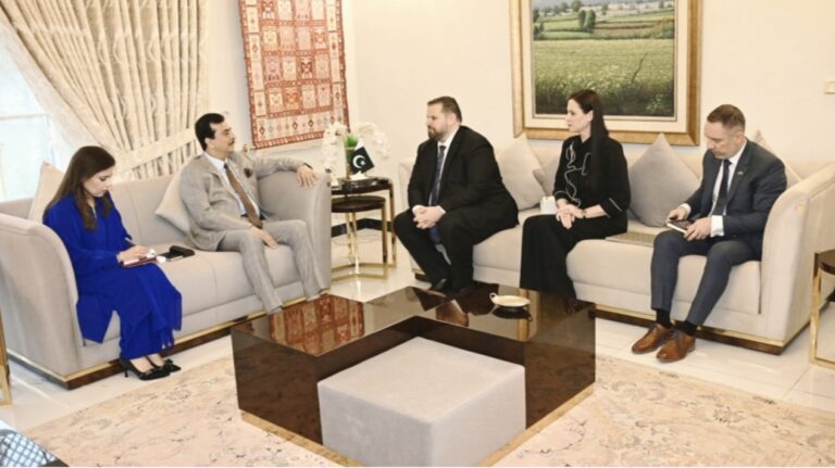 Ambassador of Romania to Pakistan, Dr. Dan Stoenescu called on Chairman Senate Syed Yousuf Raza Gilani at his official residence today in Islamabad