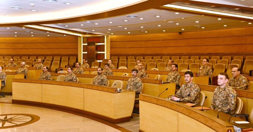 Corps Commanders’ Conference Reviews Security Environment, Reaffirms Commitment to Counter-Terrorism