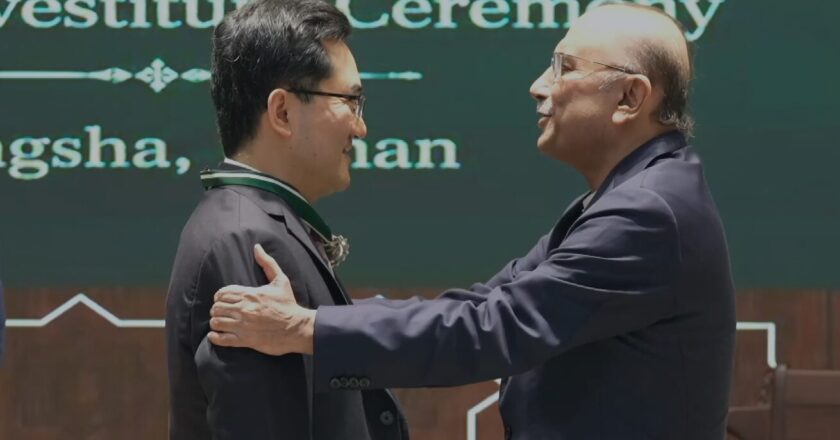 President confers Sitara-i-Pakistan on Prof. Pan Xiangbin for contributions to cardiac care and services to Pakistan