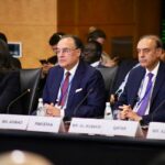 وزیر خزانہ سینیٹر محمد اورنگزیب کا آئی ایم ایف کے میناپ اجلاس میں خطاب، عالمی معاشی جھٹکوں سے نمٹنے کے اقدامات پر روشنی